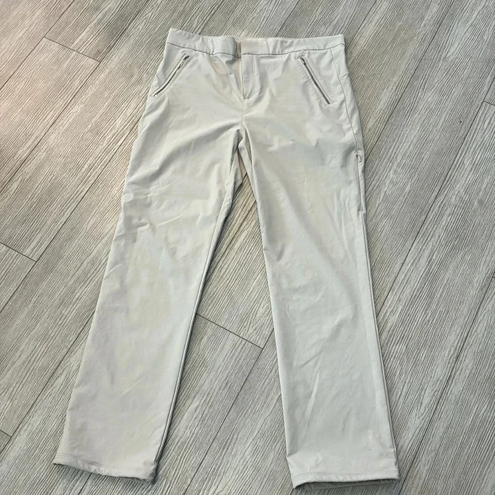 Athleta Wander Straight Pants in Birch Gray size 16